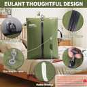 2 Pack Reusable Vacuum Bags for Travel,Waterproof Professional IP67 Zipper Reusable Vacuum Compression Bags,Space Saver Bags for Suitcases Backpack(No Pump)