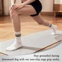 Pilates Yoga Non-Slip Socks Fit Hospitals, Yoga Studios, Outdoor. Gifts For Ballet Dancers, Seniors, Dears. (White)