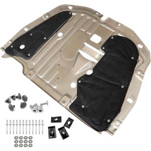 GXARTS Engine Splash Guard Under Car Shield Cover Board 74110-TBA-A00 90674-TY2-A01 Compatible with Honda Civic 2016 2017 2018 2019 2020 2021 Lower Engine Splash Guard Under Car Shield Cover Board