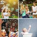 32-Piece 8 Colors Mini Bubble Wands Assortment Party Favors Toys for Kids Child, Christmas Celebration,Thanksgiving New Year, Themed Birthday,Wedding, Bath Time,Summer Outdoor Gifts for Girls Boys