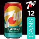 3 x 7UP Tropical Zero Sugar Soda, 12 fl oz cans, 12 pack (EXP 10/11/26)