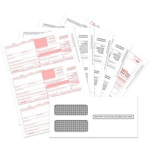 1099 NEC Forms 2024, 4 Part Tax Forms Kit, 25 Vendor Kit of Laser Forms Designed for QuickBooks and Accounting Software, 25 Self Seal Envelopes Included