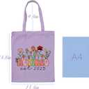 Maciebelle Retirement Gift for Woman, Cool Retirement Gifts for Women, Canvas Tote Bag Best Gifts(Purple)