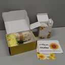 Birthday Gifts for Women, Self-Care Gift Box for Women - Sunshine & Sunflower Themed Relaxation Set, Encouragement Care Package for Best Friend (Birthday/Get Well/Thinking of You) (Small)