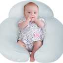 AMASKY Breast Feeding Pillows for Mom, Soft Cover with Breathable Filling, Machine Washable, Cotton, Light Blue, Pallet of Product