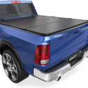 KUIPERAUTO Tri Hard Truck Bed Tonneau Cover Fleetside Compatible with 2002-2026 Dodge Ram 1500 Classic & New Body/2003-2024 Ram 2500 3500 (w/o Ram Box)-6.5 FT On Top-76.3 inch Aluminum