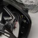 TRQ Driver Side Power Mirror Heated Manual Fold Paint to Match Smooth Black Compatible with 2018-2021 Nissan Kicks NI1320345