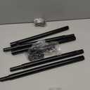 Ireland Flag with Poles for Outside House, 6ft Stainless Steel No Tangle Spinning Flag Pole, 180° Multi Position Mounting Bracket, 3x5 ft Nylon Irish Flag, Wind Resistant Rust Free Kit (Black)