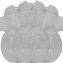 Happiest Baby SNOO Sleep Sack - 100% Organic Cotton Baby Swaddle Blanket - Doctor Designed Promotes Healthy Hip Development - 3-Pack Bundle (Graphite Stars, S, M, L)