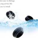 125Pcs Black Rubber Plug Box, Various Sizes of Round Hole Silicone Tool, Rubber Plugs for Round Holes, Silicone Plugs Suitable for Car Wiring Furniture