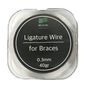 BELEON Braces Wire Orthodontic Dental Ligature Wire for Braces for Home Use Stainless Steel 40g 0.3mm