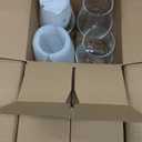 C CREST Glasses Set of 8, 12oz, Lead-free, Clear, Durable Glassware