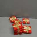 Fullhawl 12 Pcs Christmas Card Holder Boxes with Bow Xmas Greeting Card Present Wrap Boxes Money Holders Party Favor Decor for Wedding Xmas Party Supplies Decorations(Red)