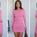 ANRABESS WOMEN'S DRESSES Color Pink, Size M