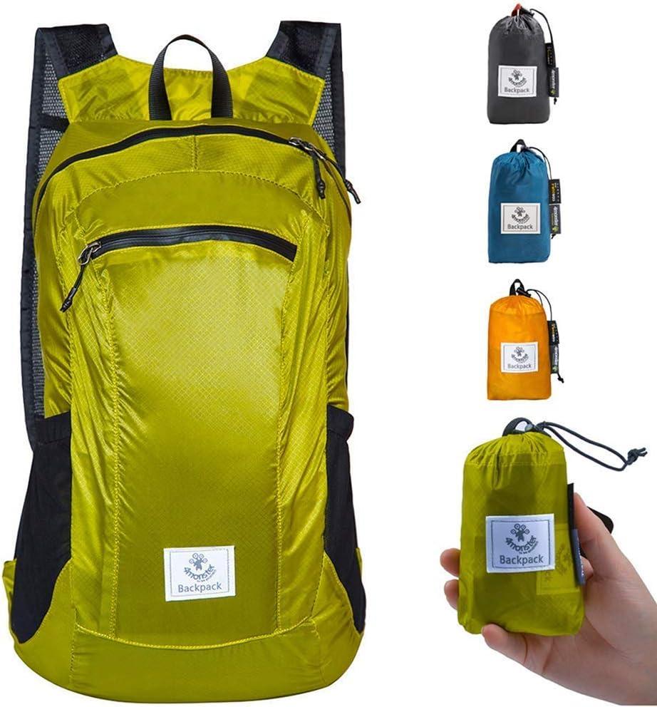 4Monster Hiking Daypack,Water Resistant Lightweight Packable Backpack for Travel Camping Outdoor (16L)