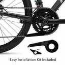 Bike Chain Guard Cover, Heavy-Duty Sprocket & Chainring Protector, Bicycle Crankset Protection Accessories for Mountain, Road & Kids Bikes Daily Commuting, Outdoor Riding & Training