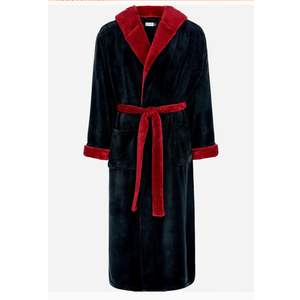 Alexander Del Rossa Mens Robe with Hood, Plush Fleece Hooded Mens Bathrobe, Big and Tall Bath Robe for Men XL