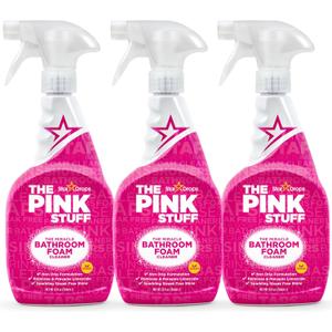 Stardrops - The Pink Stuff - The Miracle Bathroom Foam Cleaner 750ml 3-Pack Bundle (3 Bathroom Foam Spray)