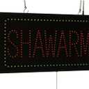 Shawarma Sign, 24"x12", 60x30cm, TOPKING, LED, Neon, Florescent, Signage, Signboard, Display, Billboard, Screen, Grand Opening, Gift