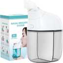 Nasal Irrigation System, Nasal Care, Sinus Rinse Machine, Nasal Rinse Machine, Nasal Cleaner with Auto Waste Collection Function for Sinus, Runny Nose, Nasal Congestion Grey (Gray)