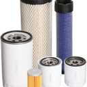 6PCS Filter Kit Compatible with New Holland TC35A TC35D TC35DA TC40A TC40D TC40DA TC45A TC45DA Tractor, Air Filter 87682998 84539215, Oil 84475542, Hydro 47671640, Fuel 84477366