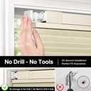 Lazblinds No Drill TDBU Cellular Shades, 39" W x 64" H, Beige