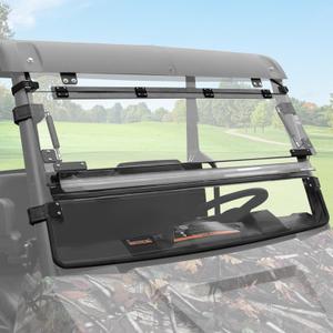 Flip Up Windshield for Polaris Ranger Midsize 570 500 SP 570 Accessories, 1/5" Hard Coated Polycarbonate Adjustable Windscreen Window, Can be full Open/Closed/Vented Window(Not Fit FullSize)