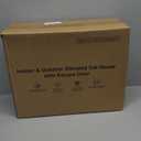 Indestructible Heated Cat House for Outside Winter, 100% Waterproof, Safe Escape Door, Insulated Outdoor Cat Shelter with Heater for Feral Barn Cat Kitty (Forest Green, 13"x17"x18")