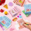 Jumlys Valentines Day Cards for Kids School, 32 Packs Cute Dessert Squeeze Toys, Valentine Day Party Favors for Boys Girls, Ideal Exchange Cards for Classroom
