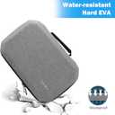 ProCase Hard Travel Case Compatible for Meta Oculus Quest 2 VR Gaming Headset, Shockproof Carrying Bag with Shoulder Strap for Controllers Accessories Storage, Also Fits Elite Strap -Grey