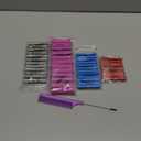 48 Pieces Hair Perm Rods Short Cold Wave Rods Plastic Perming Irons Hair Curling Rollers Curlers with Steel Pintail Comb Rat Tail Comb for Hairdressing Styling Supplies(4 Sizes,4 Colors)