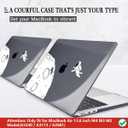 CISSOOK Compatible with MacBook Air 13.6 Inch Case 2022 2024 2025 2026 Model A2681 A3113 A3240 A3449, Black Space Hard Shell with Keyboard Cover for MacBook Air 13 M2 M3 M4 M5, Astronaut