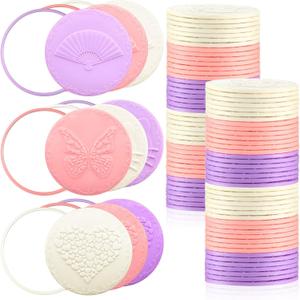 Bucherry 100 Pcs 2.76 Inch 24 Styles Random Pocket Mini Mirror Bulk Portable Round Glass Makeup Purse Small Compact Personal Pocket Mirrors for Women Travel Daily Use Mothers Day Gift
