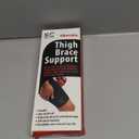 Adjustable Thigh Brace Support, Quadriceps Support and Thigh Wraps for Men and Women. Unisex Breathable Neoprene Non-Slip Hamstring Compression Sleeve, Size: S/M (16-26")