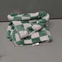 Yurhap Checkered Baby Blanket Fleece Baby Blankets for Boys, Ultra Soft Cozy Fluffy Infant Toddler Newborn Receiving Gifts for Crib Stroller, 30x40 Inch, Jade Green