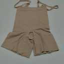 SHAPERX Shapewear for Women Tummy Control Open Bust Thigh Slimmer Body Shaper (Medium, Beige-(high Waist Control Panty))