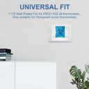 Thermostats Wall Plate T119 Fits For PRO1 IAQ Thermostats, Universal Thermostat Wall Plate White 1 Pack