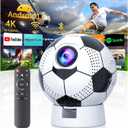 Mini Projector with WiFi and Bluetooth, Portable Movie Projector with 180 Rotatable, Support 4K 1080P for Outdoor Projector/Movie Projector, Compatible with Smartphone, Laptop, HDMI, TV Stick