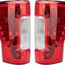 Tail Light Assembly Compatible With 2017-2019 Ford F-250 F-350 Super Duty Driver and Passenger Side Rear Brake Lamps Replacement Taillights (without Blind Spot) (without LED)