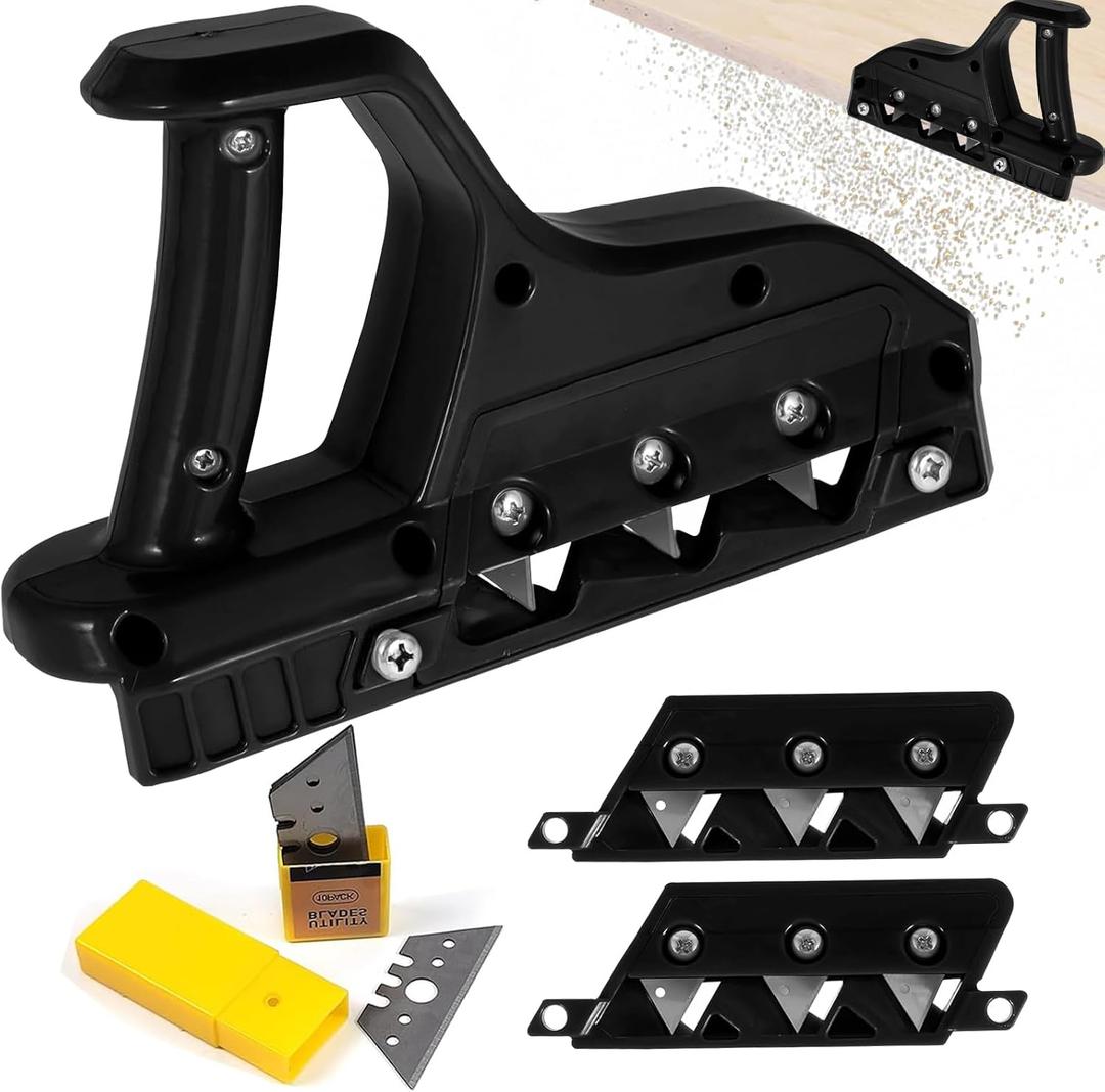 Drywall Cutting Tool, Plasterboard Angle Fast Cutter, Precise 45 60 Gypsum Board Chamferer With 10 Blades (Black)