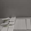 4 Packs T-shirt Drawer Organizers for Clothing,8 Grids Compartment Wardrobe Storage Box, Washable Clothes Organizer for Folded Clothes, T-shirt, Legging, Silk Scarve-White