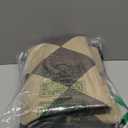 Lessymo Checkered 3x5 Outdoor Patio Rug, Washable Easy Jute Rugs for Entryway Indoor Outdoor Living Room Carpet, Farmhouse Non Slip Door Mat for Backyard Bedroom, Diamond Black/Beige (Black/Checker Board-1)