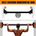 Pull Up Bar for Doorway, Strength Training Pull-up Bars, Chin Up Bar, No Screws, With Level Meter and Adjustable Width for Home Gym Upper Body Workout, No Installation Required, Max Load 440 LBS