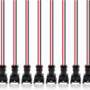 MOTOALL Fuel Injector Connector EV1 OBD1 Plug Wire Harness Pigtail Wiring Loom Clip Cut & Splice 2-Wire Female - 8pcs