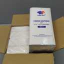 JOLLY CHEF 200 Pack Disposable Paper Napkins, Soft Bathroom Napkins for Guests, 2-Ply White Paper Hand Towels for Halloween, Wedding, Thanksgiving