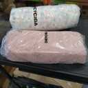 EHEYCIGA Medium Dog Bed and Large Cat Couch – Fluffy Faux Rabbit Fur Pet Sofa for Small and Medium Dogs, Washable Removable Cover, Waterproof and Non-Slip, 30 Inch, Pink