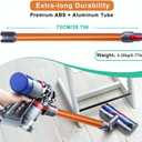 GYLBF Quick Release Wand Compatible for Dyson V15 V11 V10 V8 V7 Stick Vacuum Cleaners, Vacuums Attachment Extension Tube, 28.3 IN (Orange)
