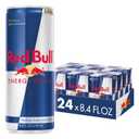 Red Bull Energy Drink with 80mg Caffeine plus Taurine & B Vitamins, 8.4 Fl Oz, 6 Packs of 4 Cans (Pack of 24) (EXP 06/29/27)