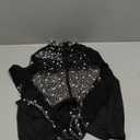 Sparkly Rhinestone Embellished Jumpsuit Sexy Birthday Outfits for Women (Small, C6912-black)