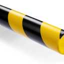 L-Shaped/Circular Edge Protector  19" Durable Polyurethane Foam, High-Visibility Yellow/Black Stripes & Corner Safety Bumper for Impact Protection